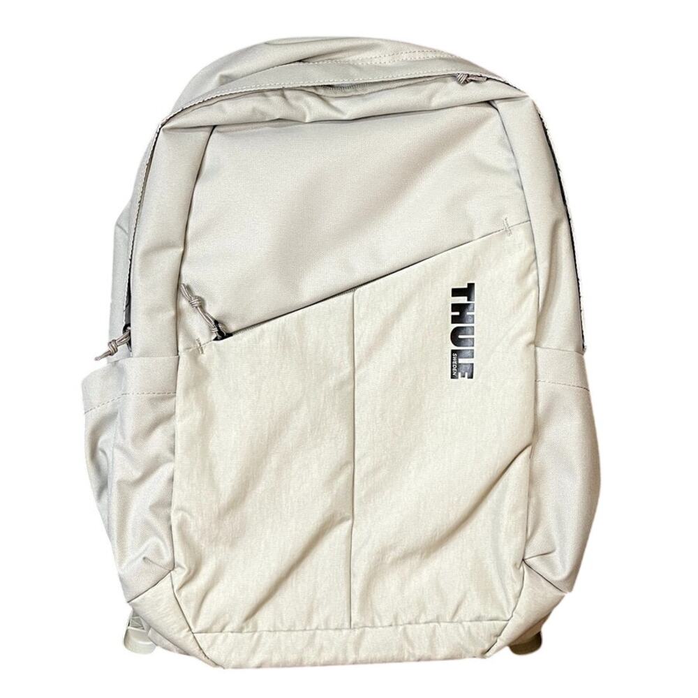 NWOT Thule Sweden Notus Backpack Cream Beige Laptop Travel Work School Commuter